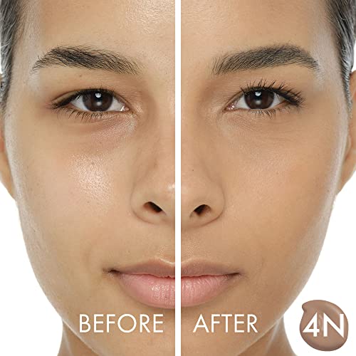 Veil Cosmetics | Sunset Skin Liquid Foundation | 4N | Buildable Coverage | Water-Resistant, Hypoallergenic, Oil-Free, Cruelty Free & Vegan | Lightweight & Brightening | Long Lasting | All Skin Types #TOP4