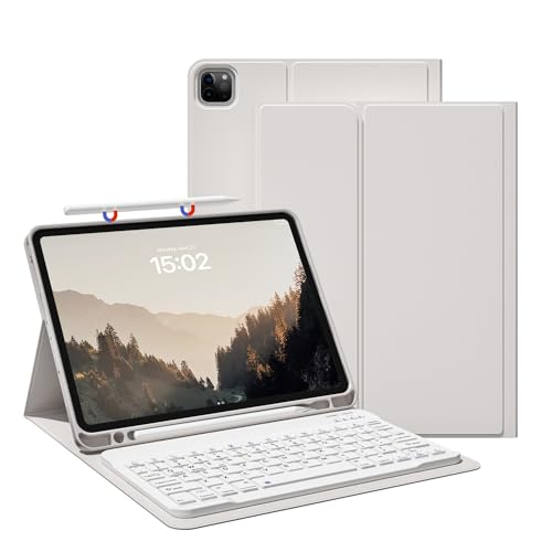 GKABXY Keyboard Case for iPad Pro 11 inch (4th/3rd/2nd/1st Gen) 2022/2021/2020/2018, Detachable