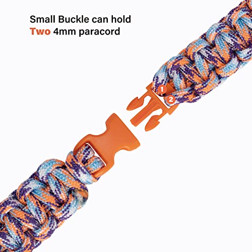 Abma Cord Paracord Bracelet Buckles 120pcs x 10mm (3/8") Paracord Buckles Clips Side Release Plastic Buckles for Bracelets, Crafts and DIY - Image 3