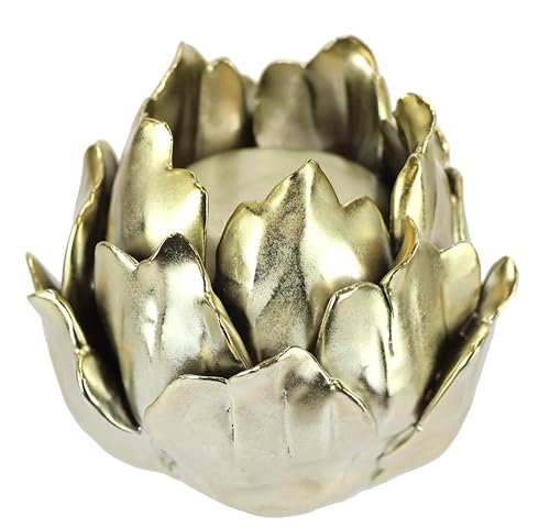 Deko Zapfen Keramik 26 Kerzenhalter 'Artischocke' aus Keramik für Stumpenkerze...