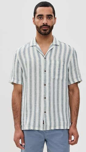 Faherty Men's Palma Linen Camp Shirt2