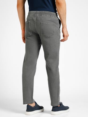 Image of Urbano Fashion Men's Regular Fit Mid Rise Washed Jogger Jeans Stretchable