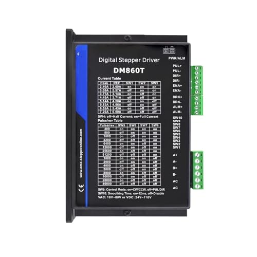 Pilote pas à pas numérique 2.4-7.2A 18-80VAC 36-110VDC driver moteur CNC pas à pas