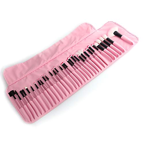 Kit pincel de maquiagem com 32 peças e estojo