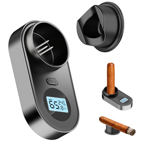 DGHOPE Cigar Humidity Meter Digital Hygrometer for Humidor Gray