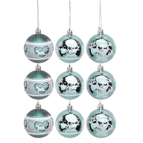 VALICLUD 9 Stücke Christbaumschmuck Baumbehang Glänzende...