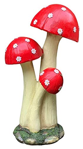 WQQLQX Statue Pilzgarten-Statue, Garten-Pilz-Skulptur Mysteriöse Wald...