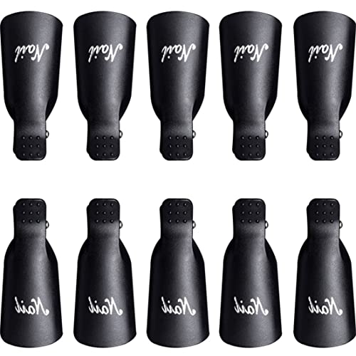 Clips à Ongles, Dissolvant d'ongles Outil Nail Art Clips Set Gel Ongles Remover Capuchons Tremper Hors Capuchon Manucure kit pour Retirer le Vernis Gel Cover
