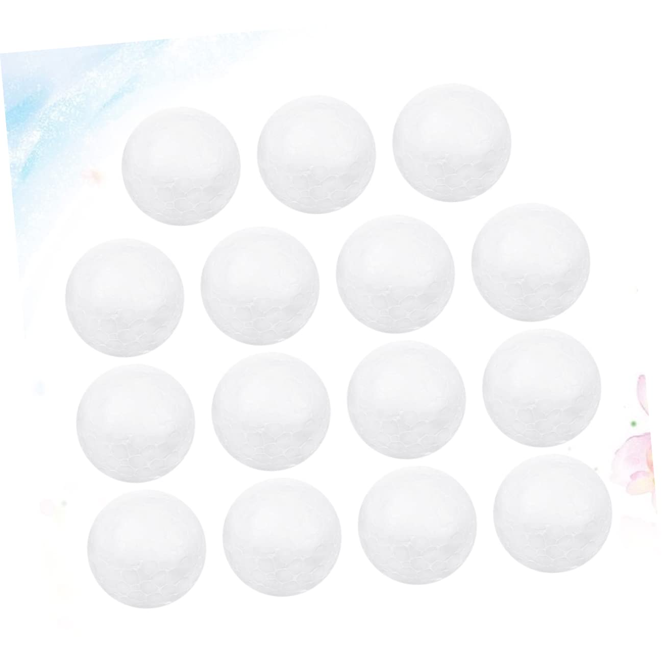 DOITOOL 15pcs 10cm White Christmas Decoration Foam Balls DIY Craft Ornaments for Boys and Girls