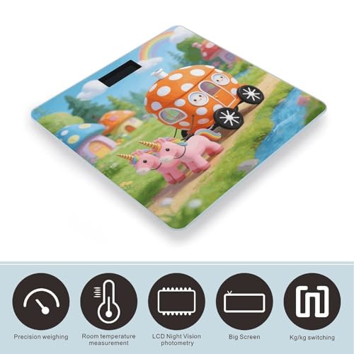 Báscula digital precisa estilo Orange Polka Dot hasta 180 kg miniatura 3
