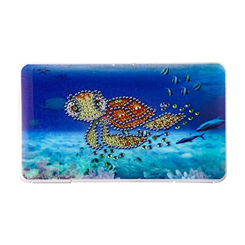 JUnYuKj 5D Diamond Painting Mask Box, DIY Diamond Painting Schildkröte Muster, Acryl Material Geeignet für Weihnachten und Neujahrsgeschenke Cover