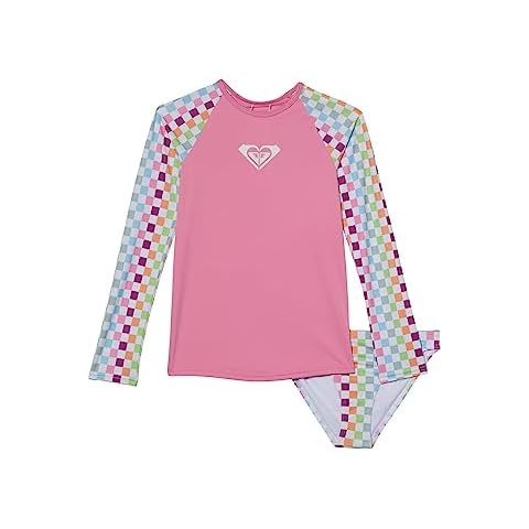 Roxy Girls' Rainbow Long Sleeve Rashguard Set Cover