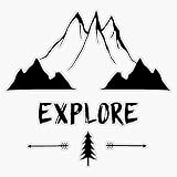 STG Trading Explore - Hipster Tees, s & More Vinyl Bumper Sticker Decal Waterproof 5'