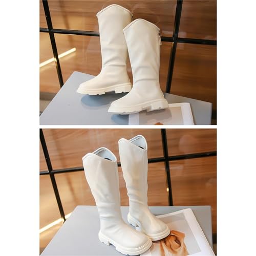 Kids Girls Non Slip Long Boots High top Zipper Classic Boots Knee High Boots Warm Shoes Walking Shoes Toddler Shoes2