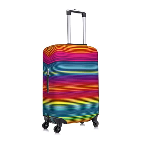 Rainbow Pattern Print Luggage Suitcase Cover Protector Luggage Washable Covers With Concealed Zipper3