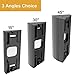 CAVN Angle Mount Compatible with Ring Video Doorbell Pro (Can Create 15/30 / 45 Degree), Replacement Adjustment Mounting Plate Bracket Wedge Corner Kit with Screwdriver and Screws (Black)