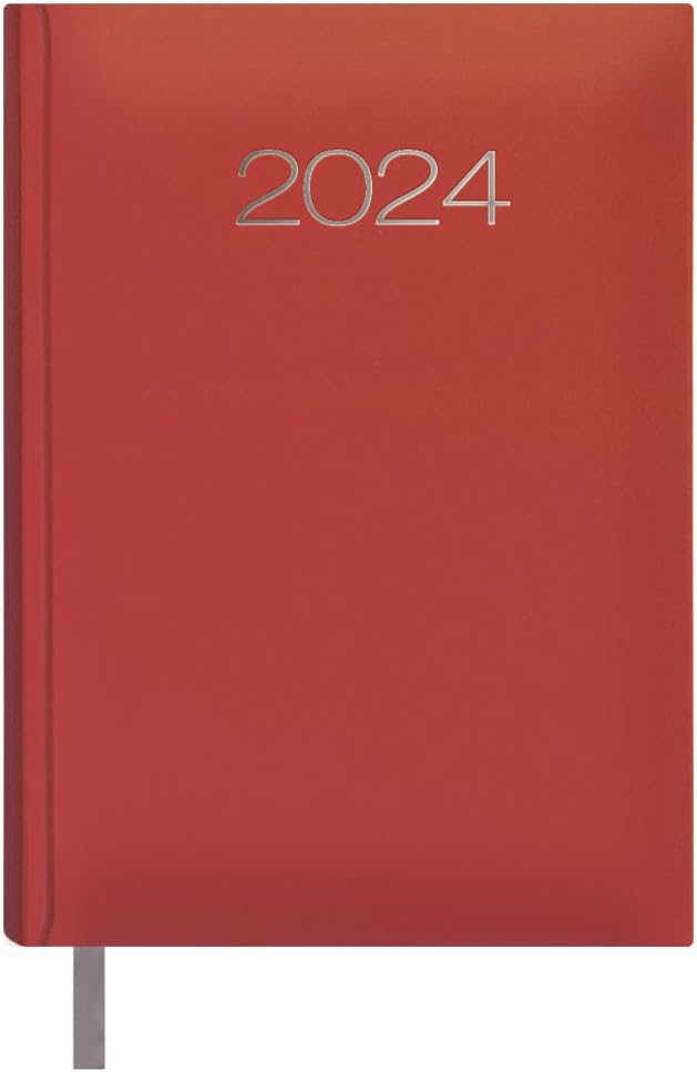 Dohe - Lisbon Diary - Day Page - 14 x 20 cm - Red - Catalan