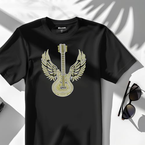 Parche de guitarra con diamantes para personalizar ropa con brillo duradero 4