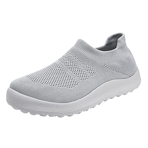 Chaussures de course à pied anti-transpiration sans lacets pour pieds sensibles