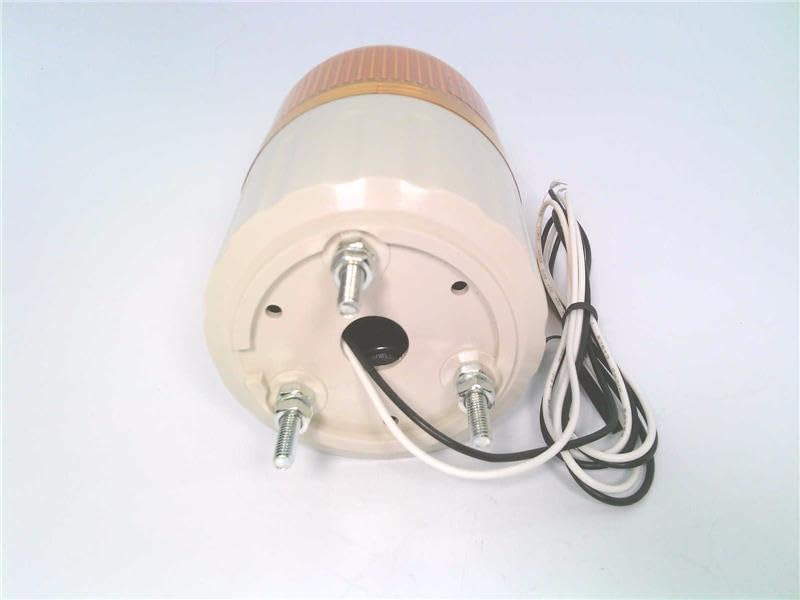 MLGS-10-Y 110V AC 6W, 66MM Yellow Lens, Beacon Strobe Light, Stud Mount, Xenon Bulb