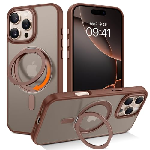 Coque iPhone 16 Pro Max antichoc pour éviter les casses d'écran avec anneau de maintien sûr