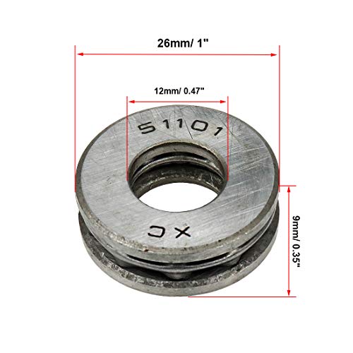 Rannb WBY1761 51101 Thrust Ball Bearing Axial Ball Thrust Ball Bearings 12Mm X 26Mm X 9Mm thumb #1