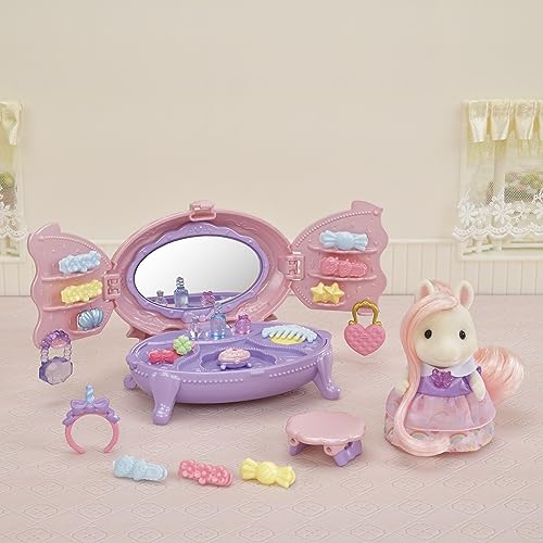 Sylvanian Families Pony's Vanity Dresser Set -dollhouse playset 5704, Multicolor - Image 4