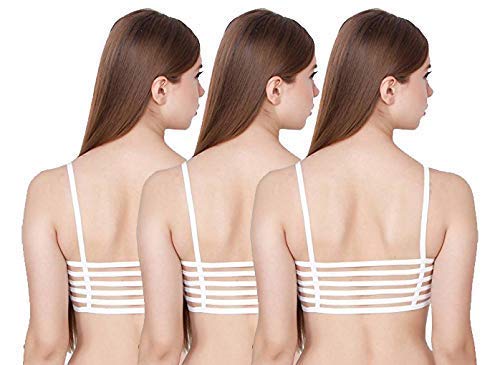 Image of Girls Cotton Lightly Padded, With Removable Pads Non-Wired Bralette Bra