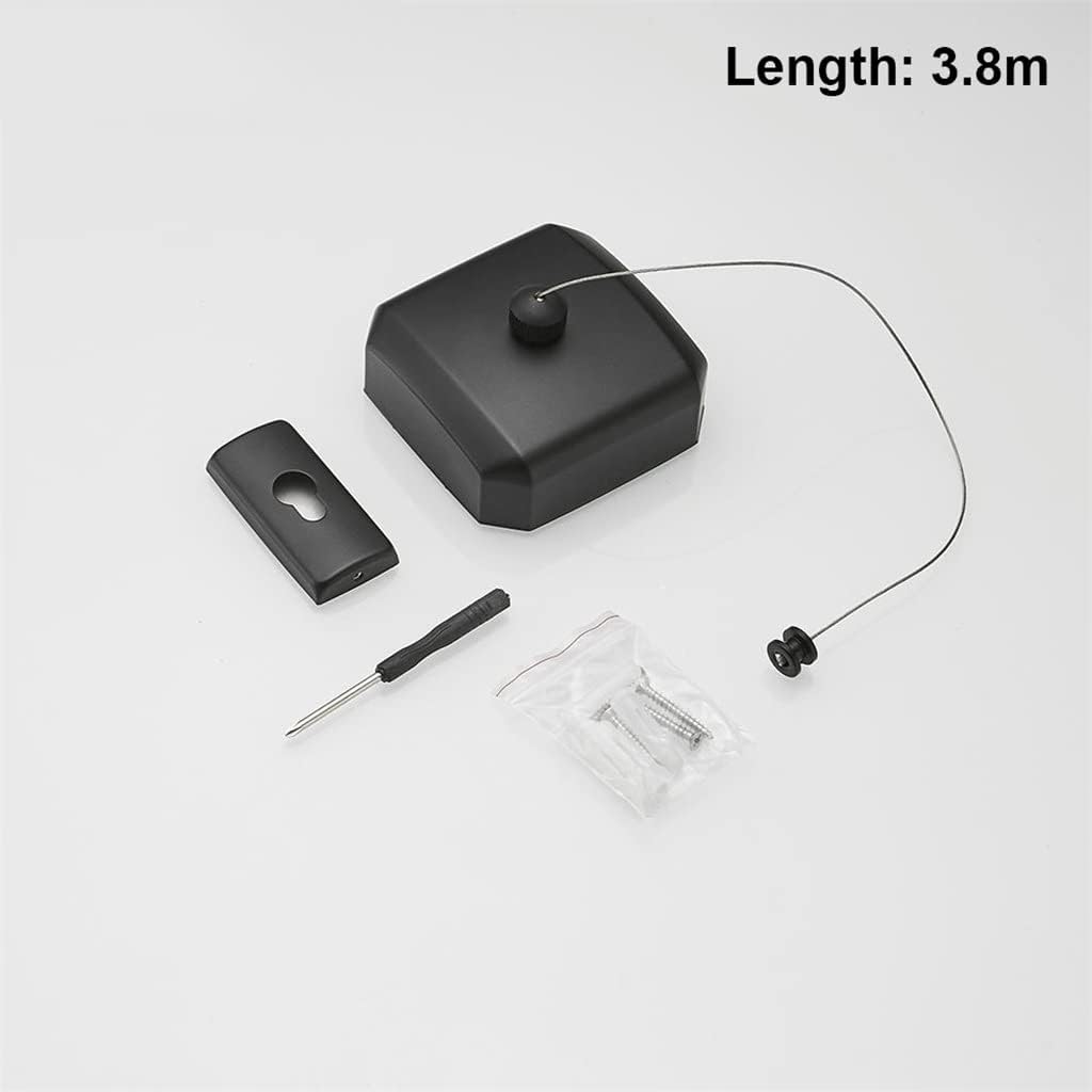 Retractable Clothesline Clothes Rack Household Laundry Clothes Rack Clothes Rack 304 Rope Hanging Wall Clothesline(D)