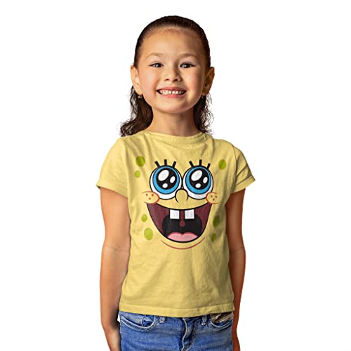 Tee Luv Big Boys Spongebob Squarepants Face Shirt - Kids Cartoon Character Shirt3