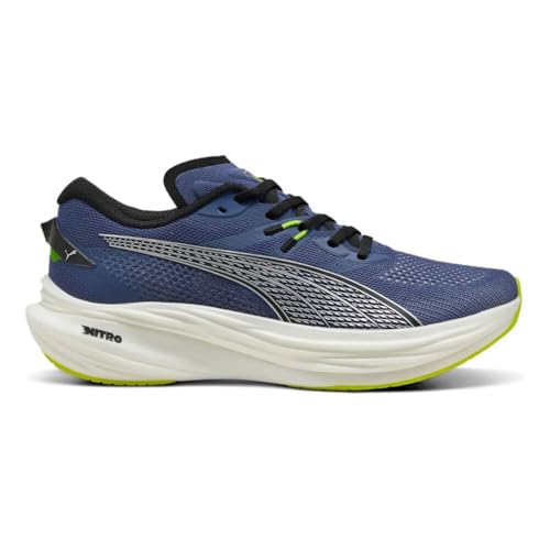 Puma Hombres Deviate Nitro 3 Zapatillas para Correr Zapatilla Neutral Blue Crystal-Puma Black - Azul 44,5