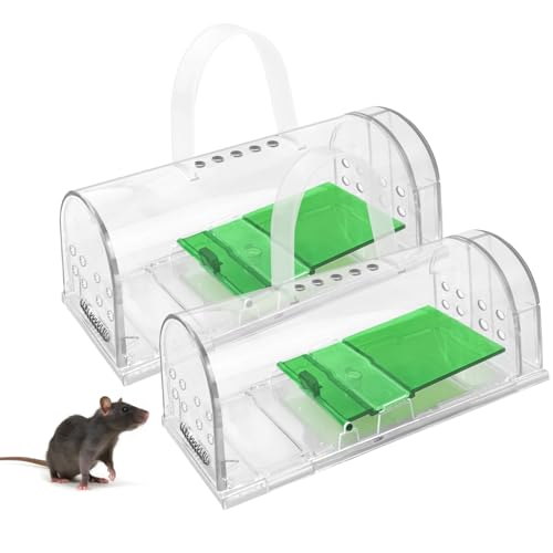 Jsdoin 2 x Trappole per Topi Adatte ad Interni ed Esterni...
