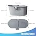 Mobile Badewanne für Erwachsene XL Ideal für das kleines Badezimmer 120 * 53 * 62cm Stylisch und Stimmungsvoll (Grau)