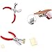 Stitching Hole Punch BUTUZE,4mm Silent Leather Hand Pliers(Rhombus 4 Teeth and 2 Teeth) with Leather Needle,Wooden Needle Case,Waxed Thread for Belts, Straps, Saddles, Shoes, Fabric, Leather DIY