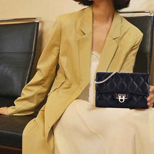 Small Quilted Crossbody Bag for Women - Phone Purse with Card Slots,Trendy Shoulder Bag for Portable2