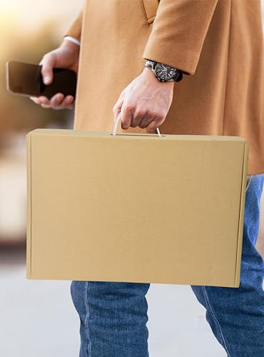 SOUNDANCE Laptop Box mit Schutz Schaum, Handmade Laptop Sleevess, Karton Laptop Versandbox, sichere Mailer Box für bis zu 17,3 Zoll Notebook Computer