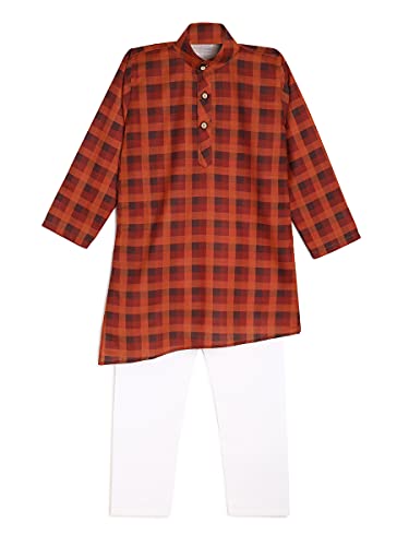 Image of AJ DEZINES Kids Ethnic Wear Cotton Kurta Pyjama for Boys