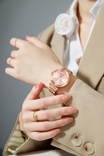 Image of Giordano Luxury Watch for Women - Round Diamond Cut Glass Dial, Elegant Stainless Steel Strap with Quartz Movement