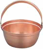 つる付山菜鍋 銅鍋 30センチ 銅製鍋 銅 山菜鍋 36cm 内側スズ引き無 0143100