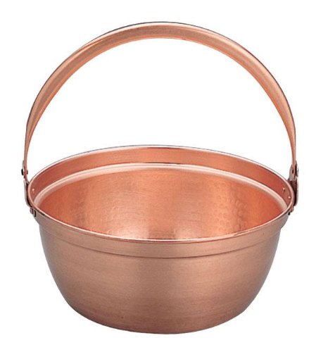 つる付山菜鍋 銅鍋 30センチ 銅製鍋 楽天市場】銅山菜鍋 ツル付 30cm 5.0L 【ctaa】料理鍋 調理用鍋