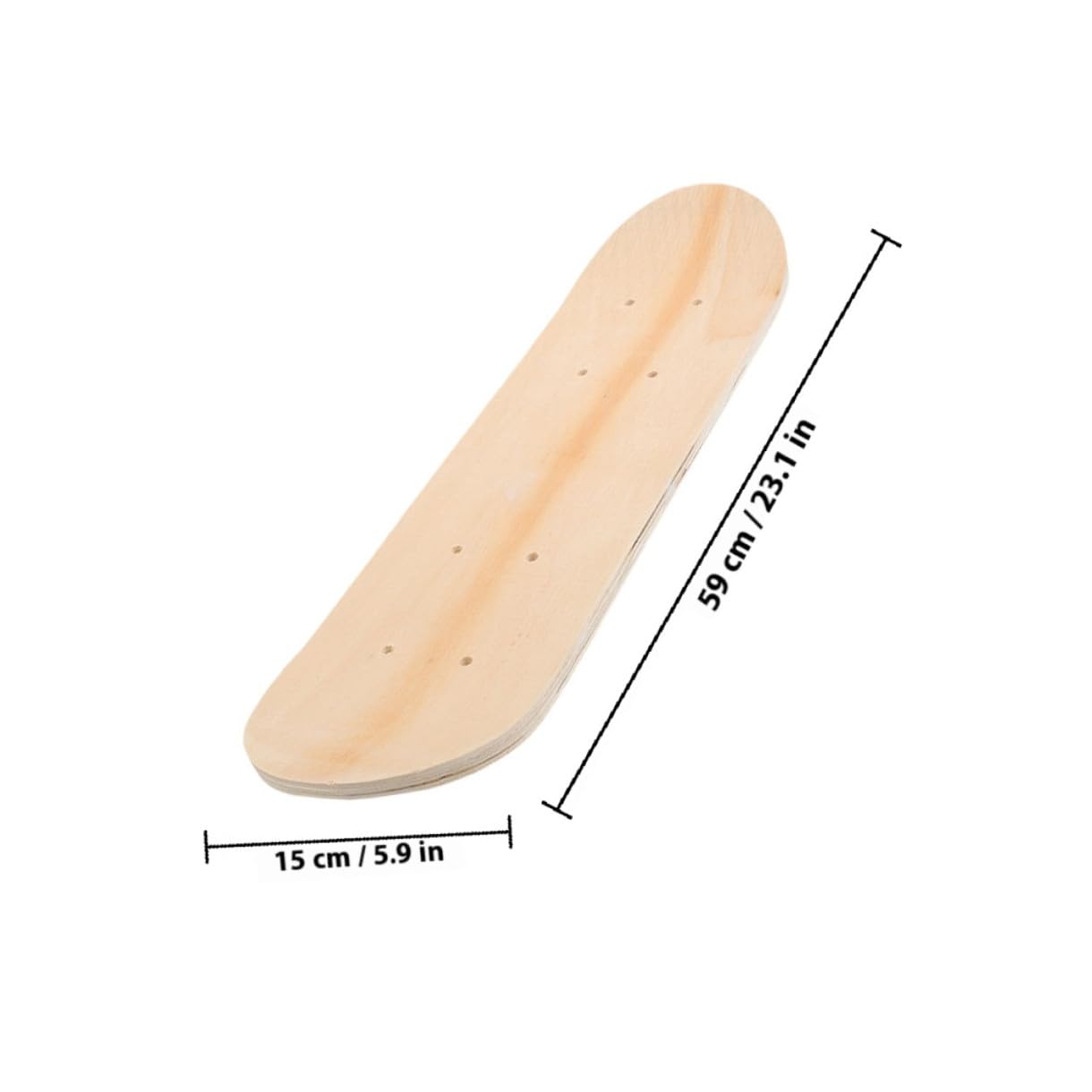 SUPVOX Planche de Skateboard Vierge DIY, Lot de 2, Bois D'érable