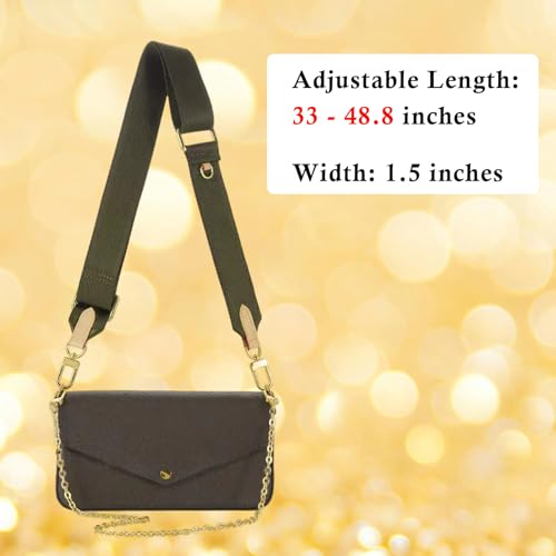 Image of Multi Pouchette Accessories Adjustable Strap, Crossbody Shoulder Purse Strap Replacement, Wide Luxury Bag Strap