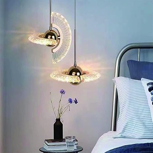 Lámpara de noche OVNI de cristal acrílico con cable largo regulable 4