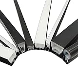 DYKWSWYX 1M-10M Black LED Neon Silica Gel Tube - Waterproof, Light Blocking Soft Rope Tube for Flexible Strip Lights, Even Lighting No Spots(T2020 All Black,10M)