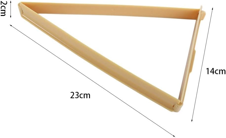 Croissant Cutter Mold, Foldable Plastic Triangle Shaped Croissant Cutter Bread Line Mould Baking Pastry Tool for Home Kitchen or Bakery