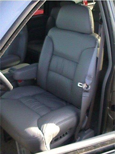 Chevy Suburban, Tahoe And Gmc Yukon Captain Chairs Seat Covers In Beige Leatherette With Electric Drivers Side And Electric Lumber Control On Passenger Side #TOP5