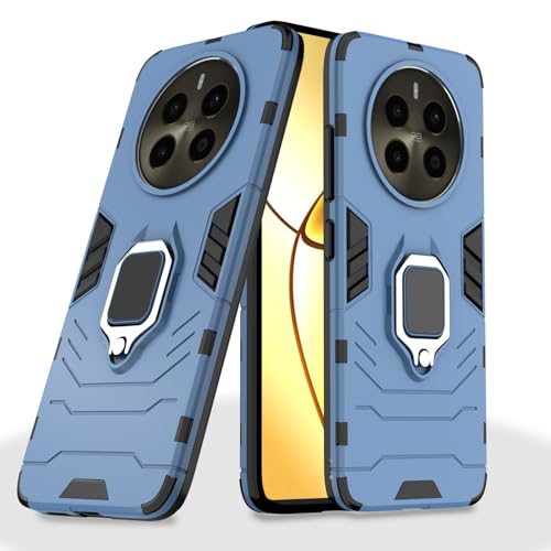 Image of Pikkme Bumper for Realme 12 Plus 5G (Polycarbonate Blue)