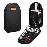 Camping-Zubehör-Set, Camping-Küchenutensilien-Organizer, Reiseset mit Zange, Schneidebrett, Flaschenschneider und wasserabweisender Hülle für Outdoor-Wan`derpicknick