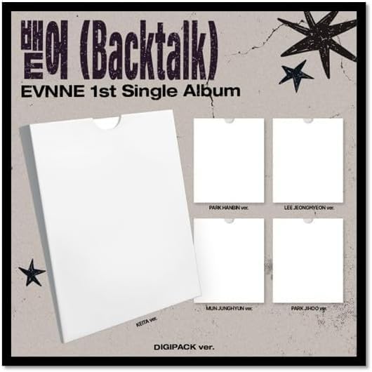 EVNNE Backtalk Digipack 5 Ver Set cadeau K-pop idéal