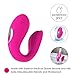 Couple Vibrator & G Spot Vibrator Remote Partner Vibrator Waterproof Rechargeable 12 Vibration Clitoris Nipple Vagina Orgasm Vibrator Sex Toy for Women Solo or Couples Fun (Pink)